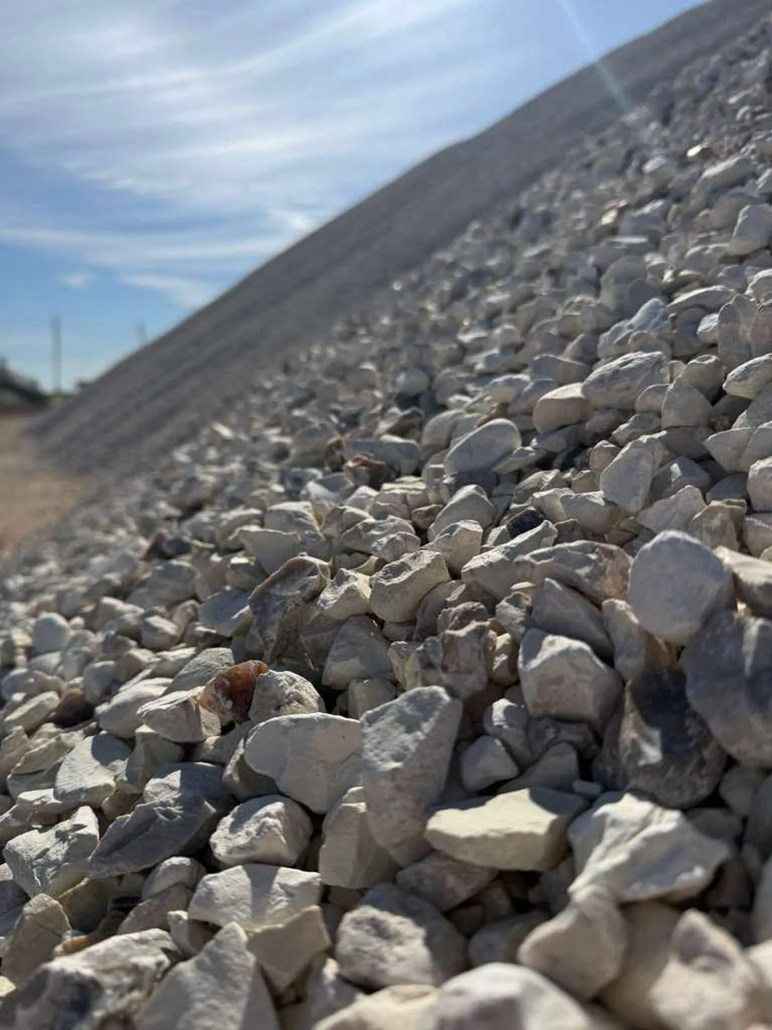Graded limestone aggregates for ready-mix concrete production